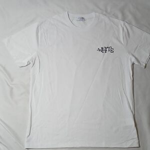 Off-White White Short Sleeve Logo Crew Tee